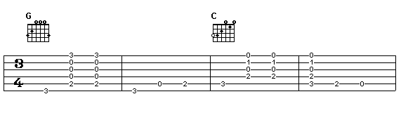 Example with G and C chord part 1