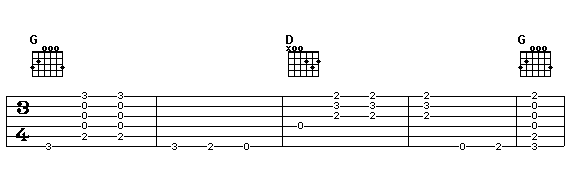 Example with G and D chord part 2