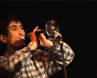 Dongzi plays the suona