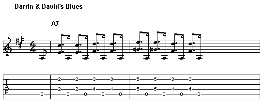 Darrin and David's Blues line 1