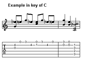Example in the key of C