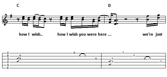Wish You Were Here - line 26