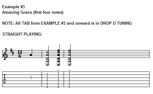 Example 3 straight playing