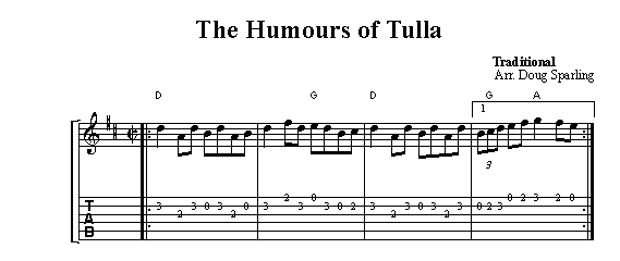 The Humours of Tulla Line 1