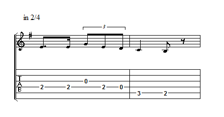 Quarter Note Triplets counting 2/4 time
