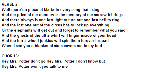 Mrs. Potter's Lullaby part 3
